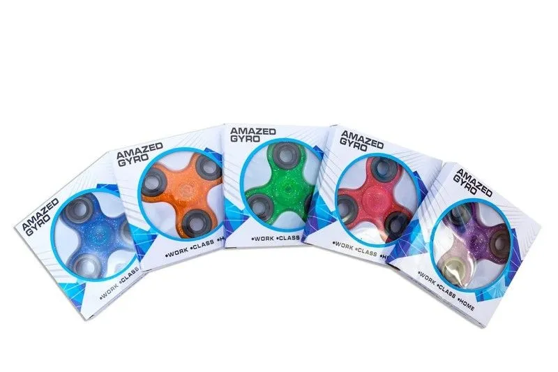 Fidget Spinner Brokatowy Z Metalowymi Łożyskami TUM-TUM Różne Kolory