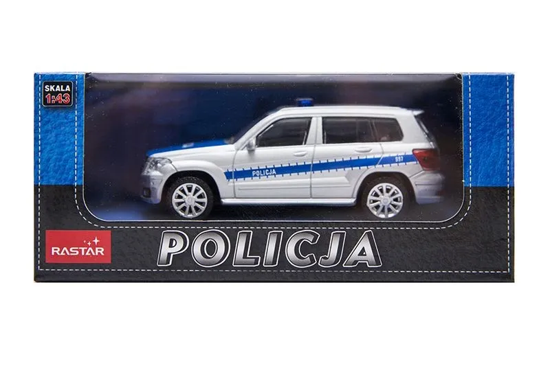 Model Samochodu Metalowy Policyjny TUM-TUM MERCEDES Glk Policja 1:43