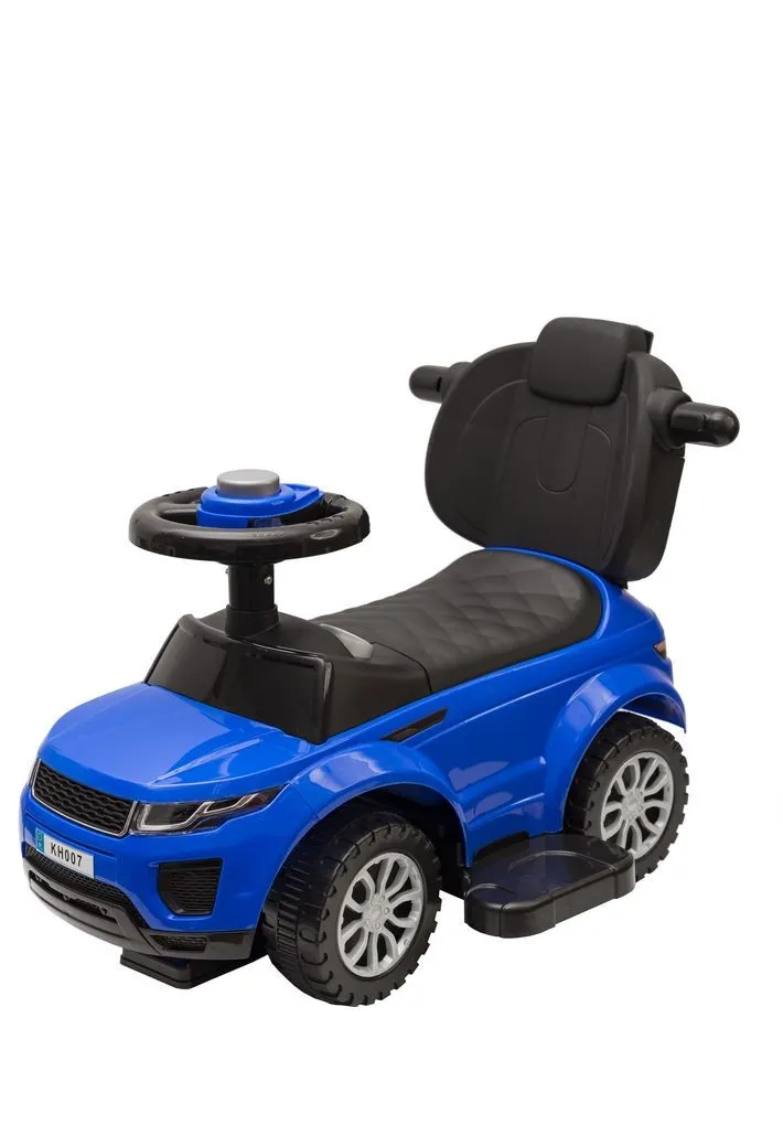 Jeździk Odpychacz 2w1 Z Klaksonem TUM-TUM Auto Dla Malucha - Niebieski