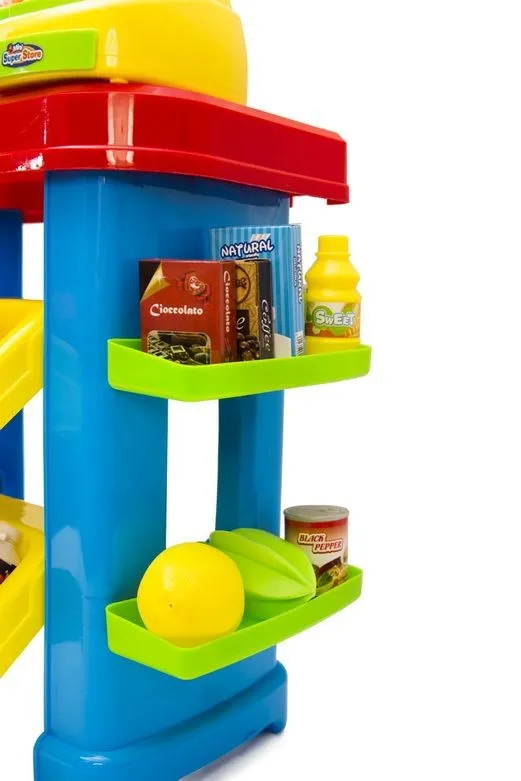 Domowy Supermarket Zabawkowy Dla Dzieci Z Kasą Skanerem I Wagą TUM-TUM