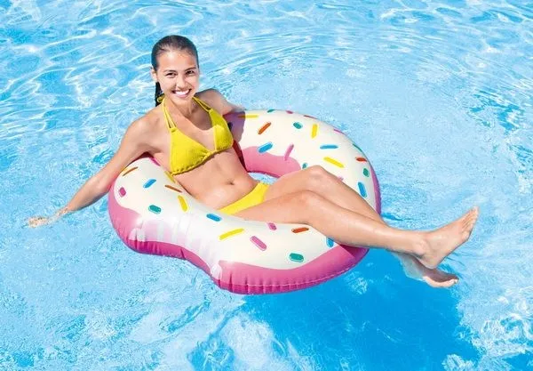 Koło Do Pływania Dmuchane Cukierkowy Donut INTEX 56265 94 x 23 cm