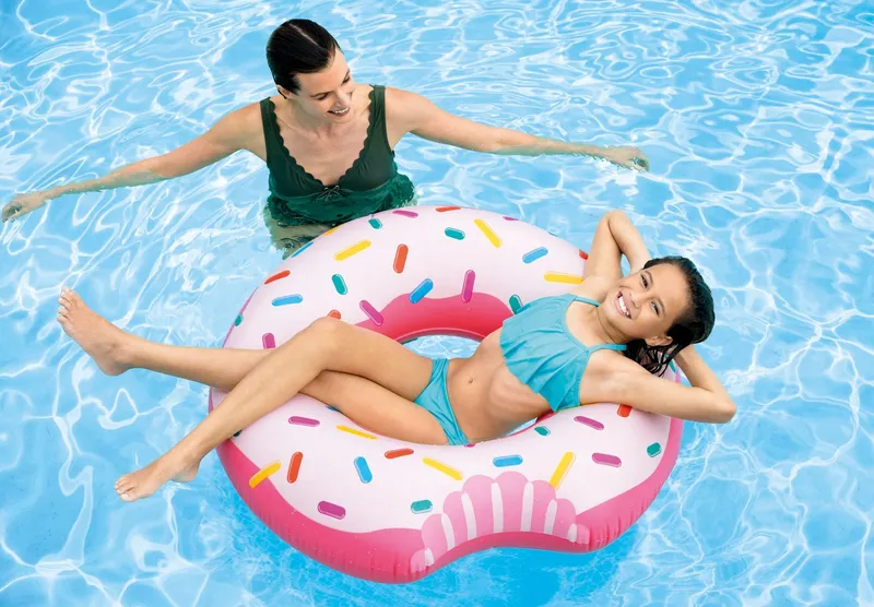 Koło Do Pływania Dmuchane Cukierkowy Donut INTEX 56265 94 x 23 cm