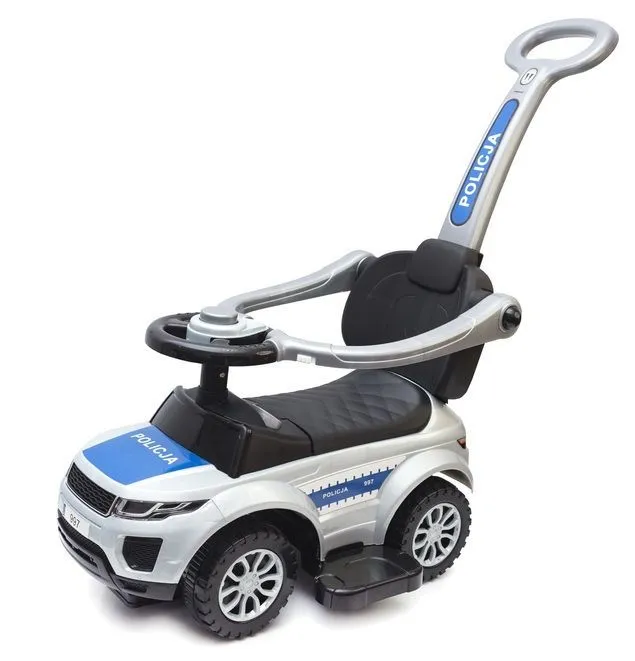 Jeździk Policyjny Z Klaksonem I Prowadnikiem TUM-TUM Auto Dla Malucha