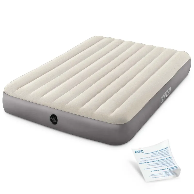 Materac Welurowy Do Spania Dwuosobowy Dmuchany 203x152 cm INTEX 64103