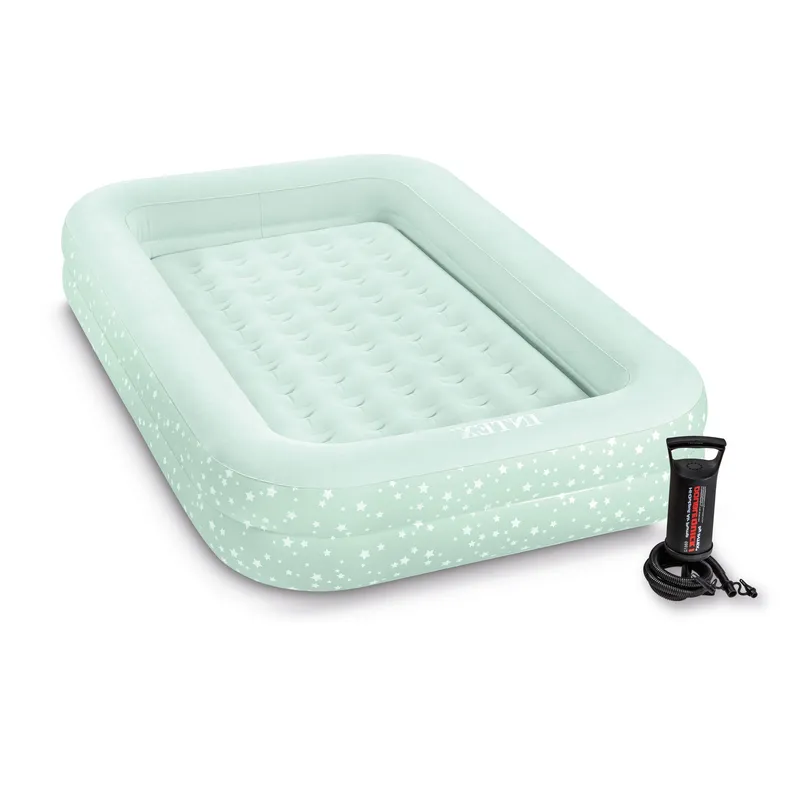 Materac Dmuchany Z Bandami Głębokie Łóżko Dla Dziecka + Pompka INTEX 66810