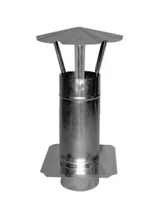 Kominek Wentylacyjny Ocynkowany Z Płytą 110mm