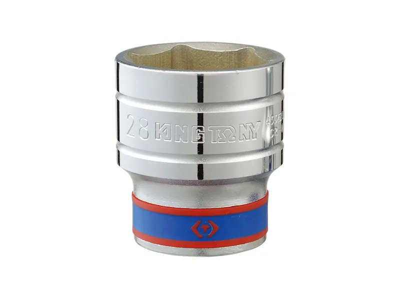 Nasadka Krótka 6-KĄTNA Chromowana 1/2'' 18mm KING TONY