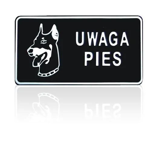 Tablica 15*29CM Uwaga Pies