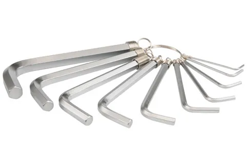 Klucze HEX Zestaw 10-CZĘŚCIOWY 1,5-10MM Cr-V YATO