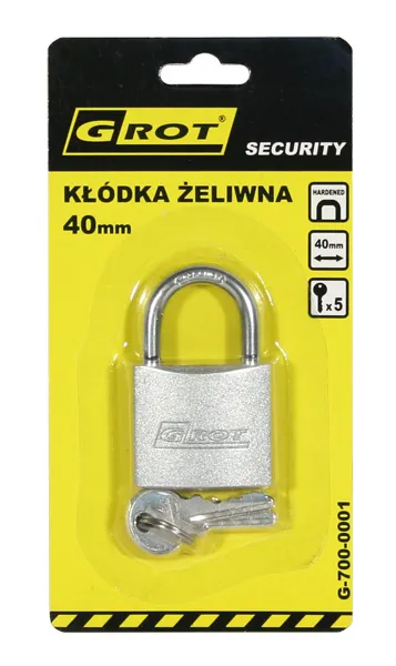 Kłódka Żeliwna 40mm GROT