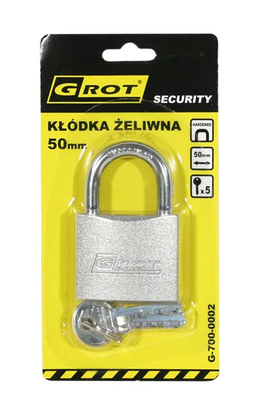 Kłódka Żeliwna 50mm GROT