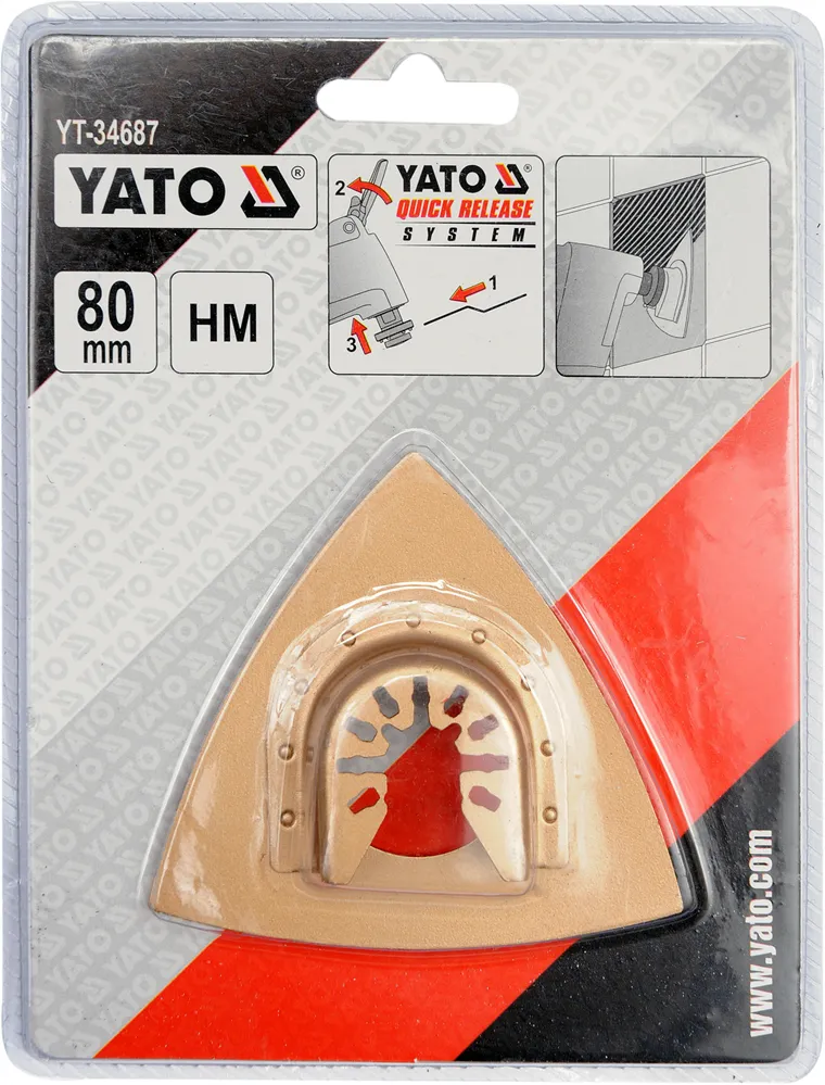 Tarnik Trójkątny 80mm Do Narzędzia Wielofunkcyjnego YATO