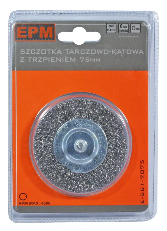Szczotka Tarczowa Z Trzpieniem 100mm Zn EPM