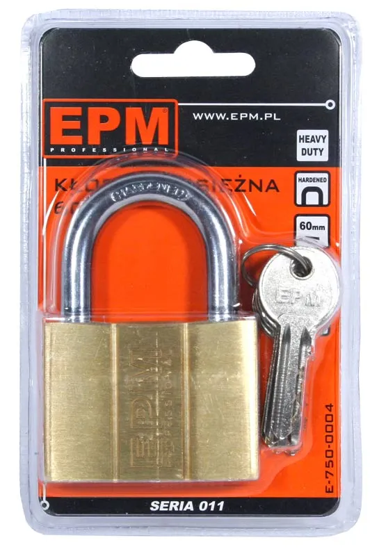 Kłódka Mosiężna 5 Kluczy 30mm EPM