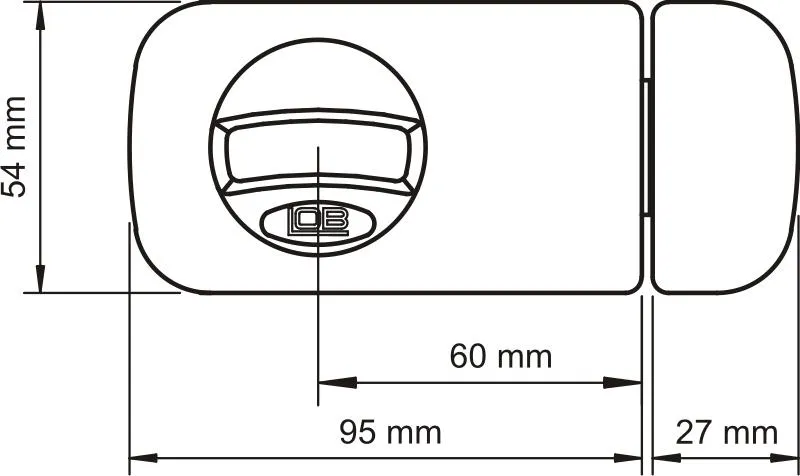 Zamek Nawierzchniowy 3 Klucze TB61 60mm LOB - Brązowy