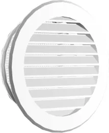 Kratka Okragła Z Siatką FI80 115mm - Biała