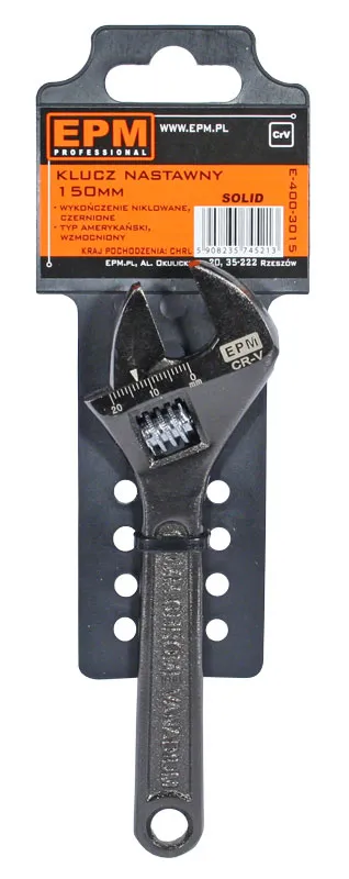 Klucz Nastawny Solid Cr-V ''szwed'' 150mm EPM