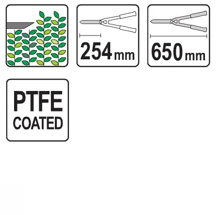 Nożyce Do Żywopłotu 625mm YATO