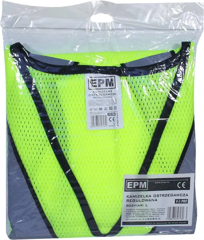 Kamizelka Odblaskowa V-3 PRO XL EPM - Żółta