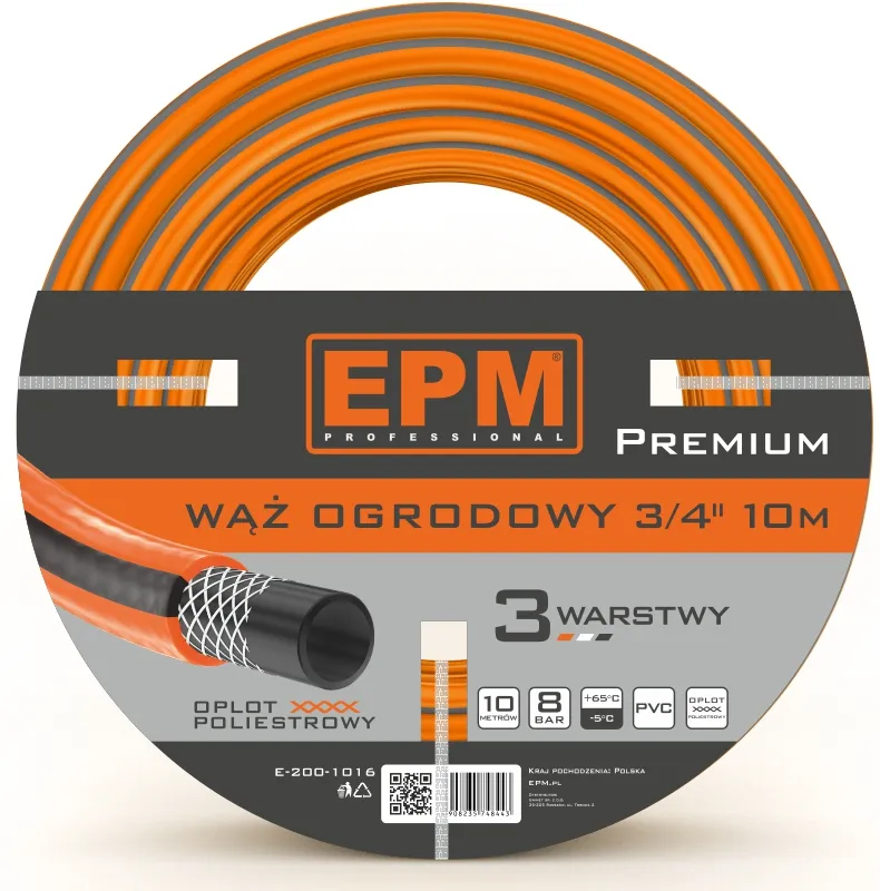 Wąż Zbrojony Do Urządzeń Zraszających 3/4 10mb Premium EPM