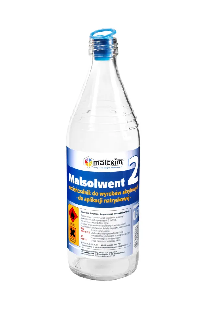 Rozpuszczalnik Malsolwent 2 Do Akrylowych 0.5l MALEXIM