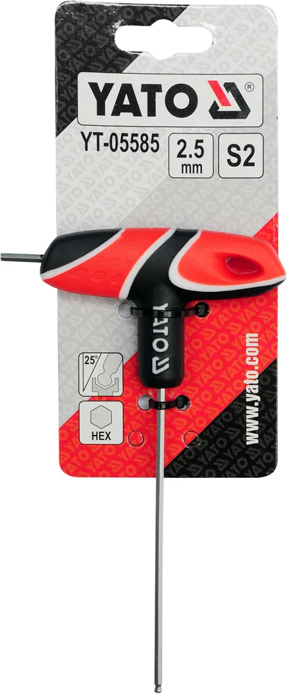 Klucz Trzp HEX (Kulka) Z Rękojeścią 6mm YATO
