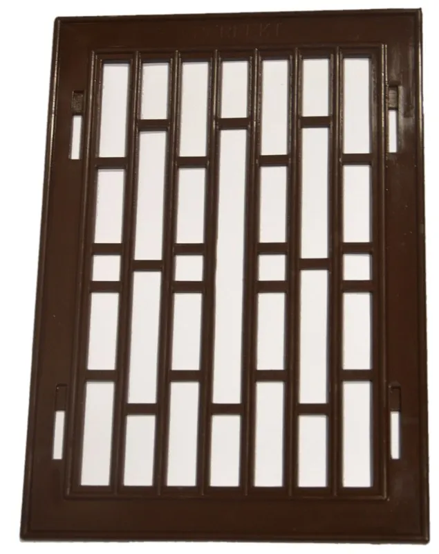 Kratka Plastikowa Z Ramką Metalową 14*21CM - Brązowa