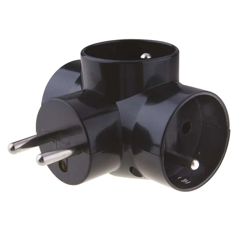 Rozgałęźnik 3*10A/230V - Czarny