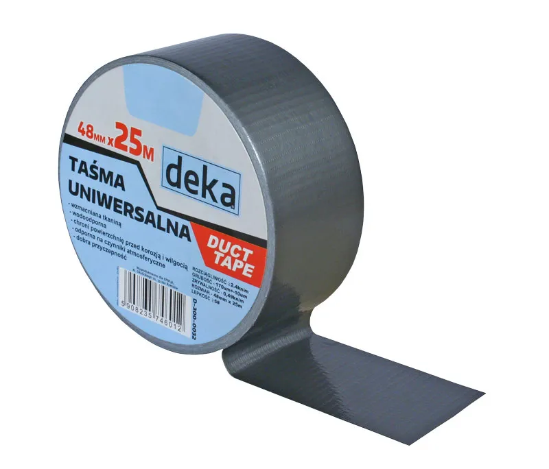 Taśma Uniwersalna Duct Tape Silver 48MM*25M DEKA