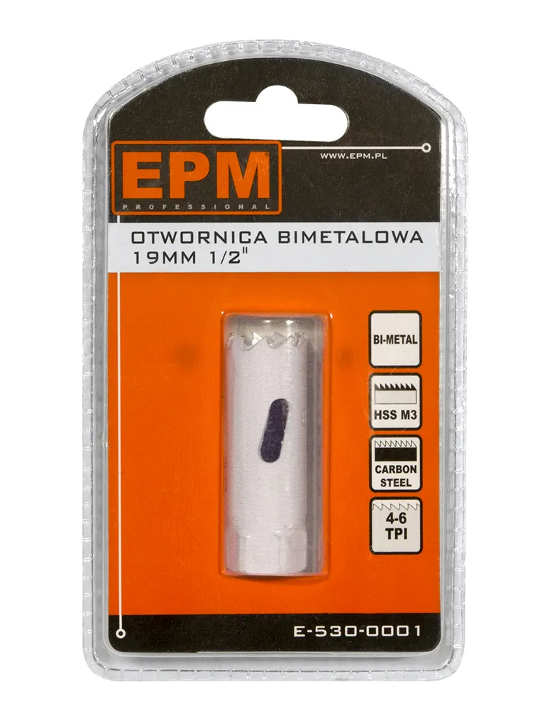 Otwornica Bi-Metalowa 19mm Uchwyt 1/2'' EPM