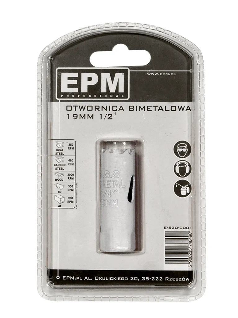 Otwornica Bi-Metalowa 19mm Uchwyt 1/2'' EPM