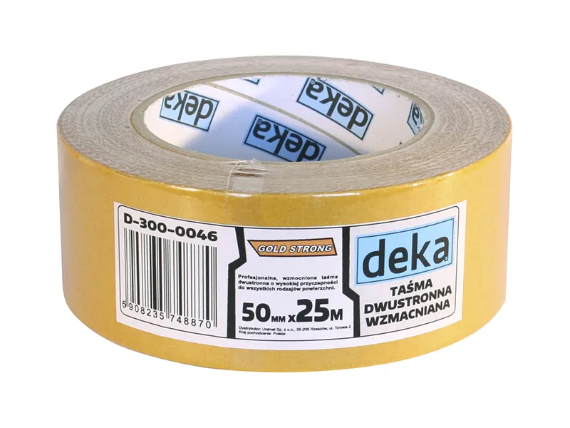 Taśma Dwustronna Wzmacniana Gold Strong 50*25 DEKA