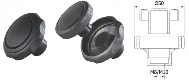 Pokrętło Składane Pok 02 FI 50 M10 804