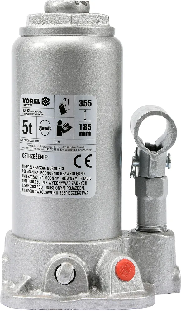 Podnośnik Hydrauliczny Słupkowy 5T VOREL