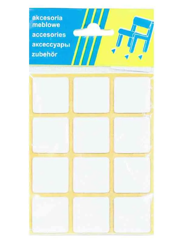Podkładka Filcowa Blister Biała 28*28MM - 12 szt