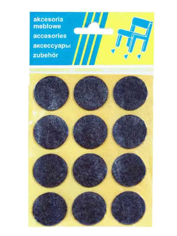 Podkładka Filcowa Blister Brązowa FI 28mm - 12 szt