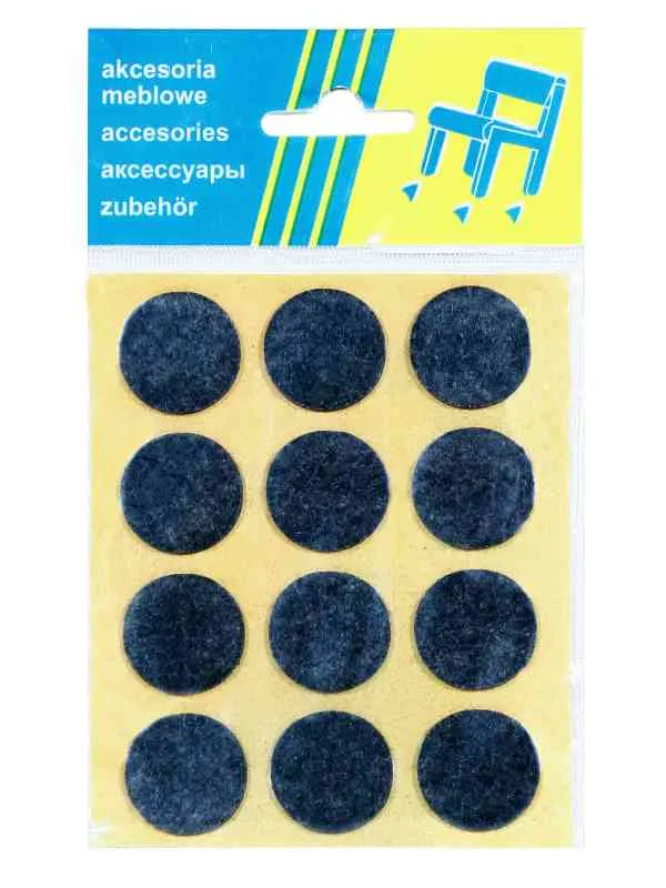 Podkładka Filcowa Blister Brązowa FI 25mm - 12 szt
