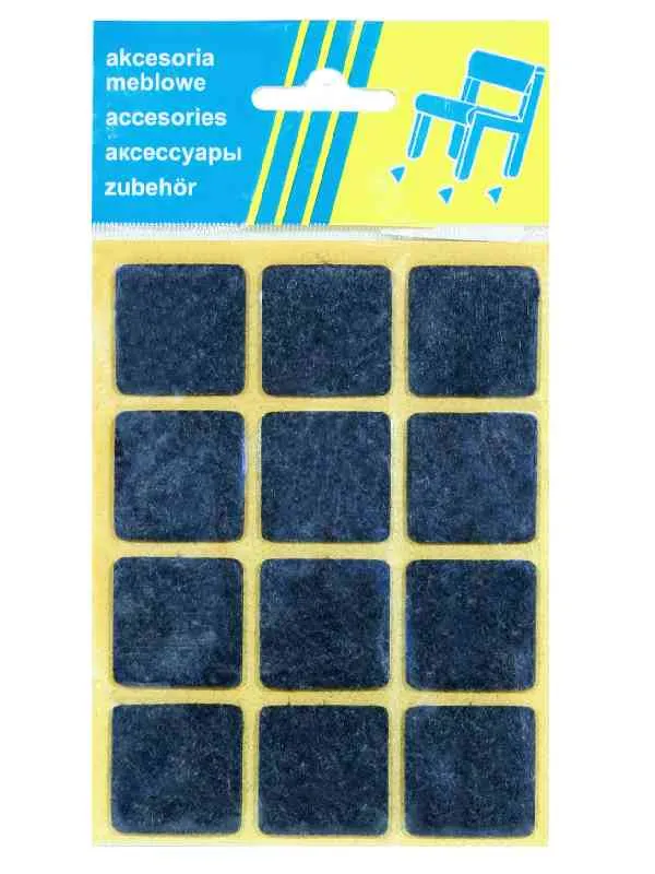 Podkładka Filcowa Blister Brązowa 28*28MM - 12 szt