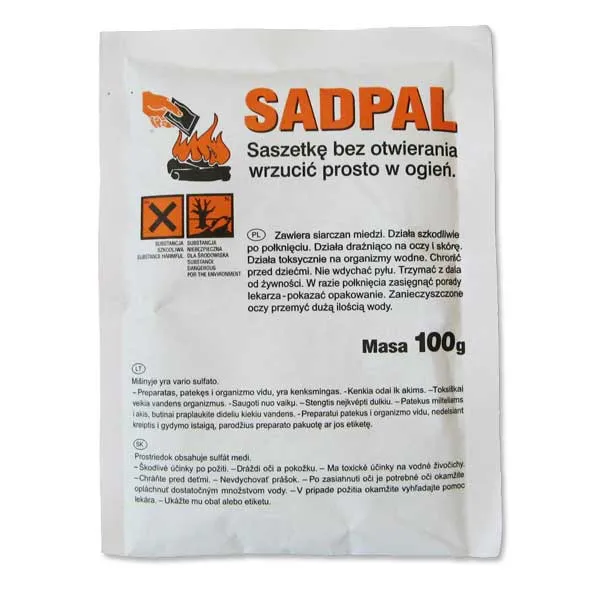 Katalizator Do Spalania Sadzy Sadpal 50g Saszetka