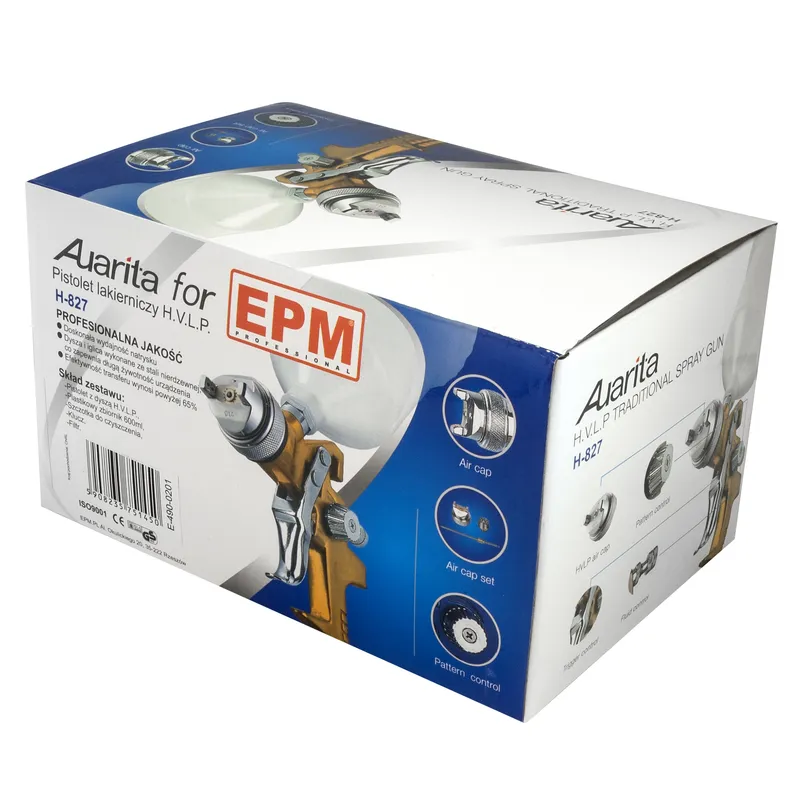 Pistolet Lakierniczy H.v.l.p. Aurita H-827 600ml 1.7 EPM