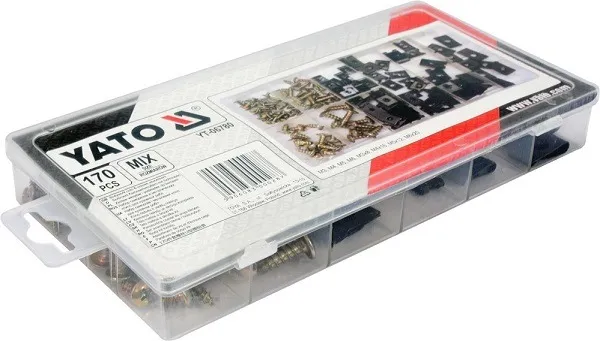 Wkręty Podkładki Do Karoserii Mix 170 szt. YATO