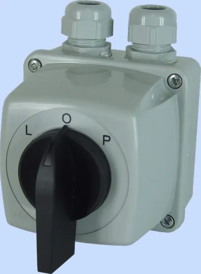 Łącznik Krzywkowy L-0-P 3P IP44 Łuk E25-43 W Obudowie ELEKTROMET
