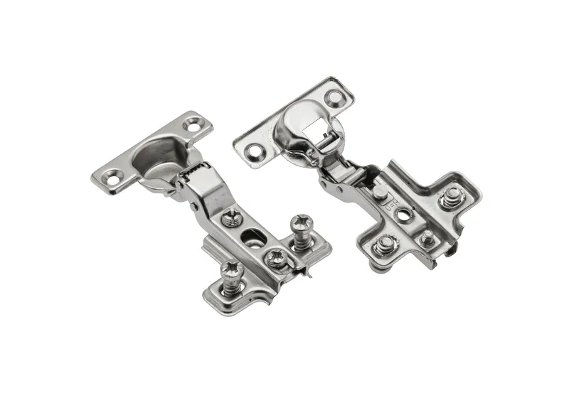Zawias Wpuszczany Mini FI26 + Prowadnik H=0 Z Euro Wkrętami