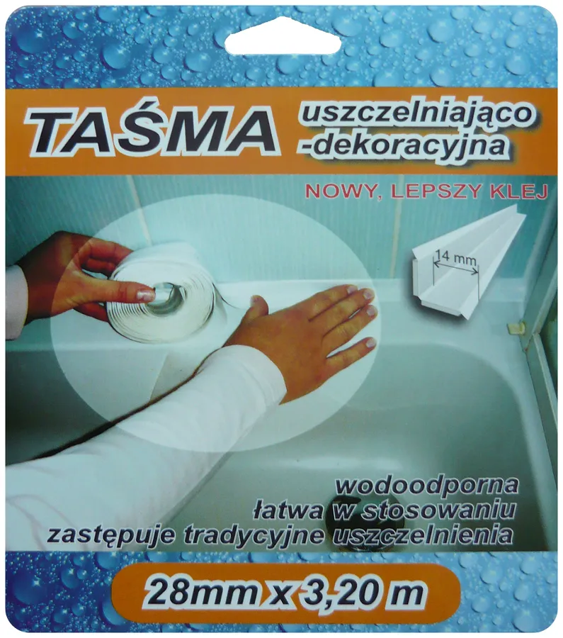Taśma Wykończeniowa 3,2m 28mm - Biała