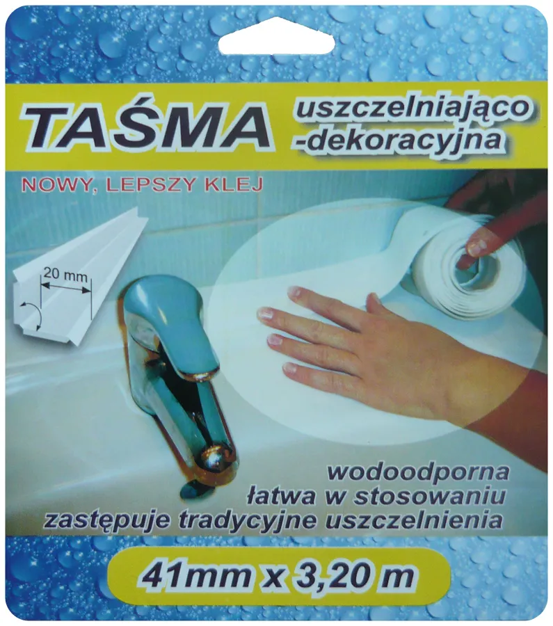 Taśma Wykończeniowa 3,2m 41mm - Biała