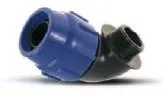 PE-Kolano Zacisk 40X6/4/90' Gwint Zewnętrzny WAVI-033564 Cz WAVIN