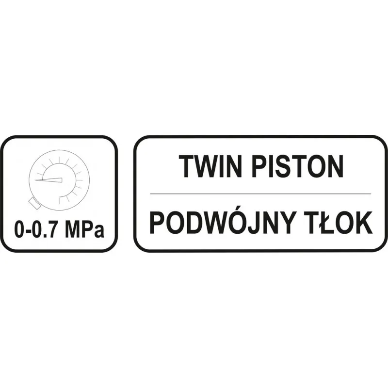 Pompka Nożna Dwutłokowa Z Akcesoriami YATO