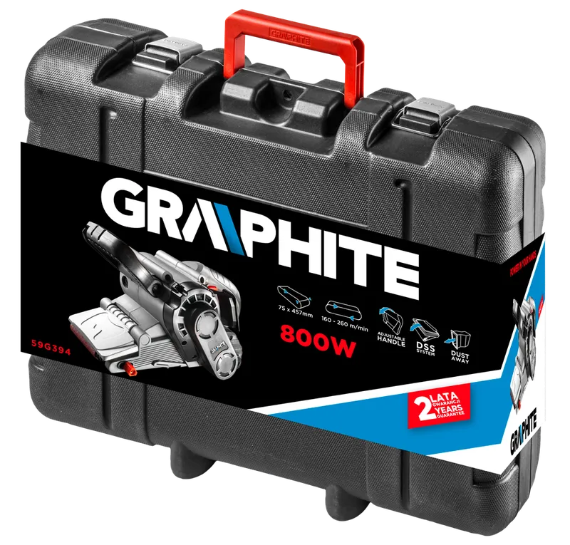 Szlifierka Taśmowa 800W Pas 75*457 GRAPHITE
