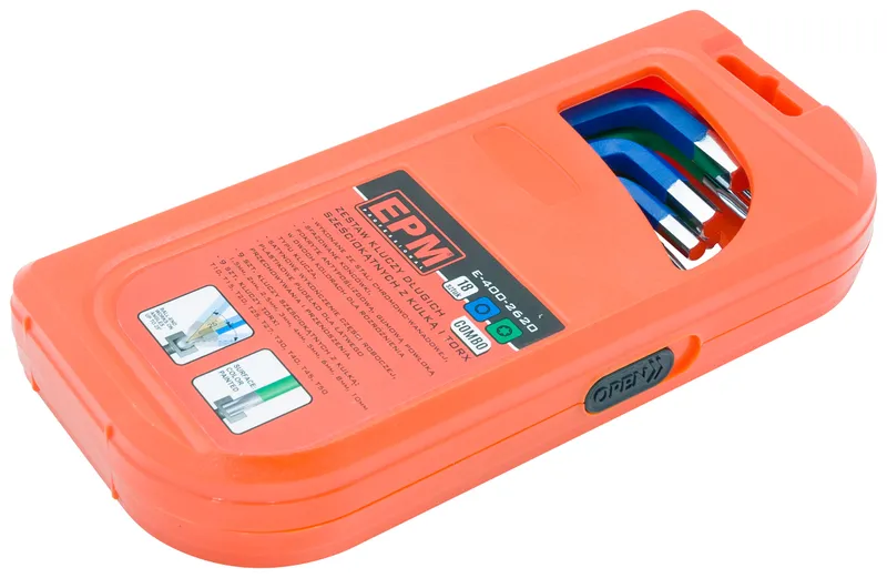 Komplet Kluczy Trzpieniowych HEX I Torx Długie 18 Sztuk EPM
