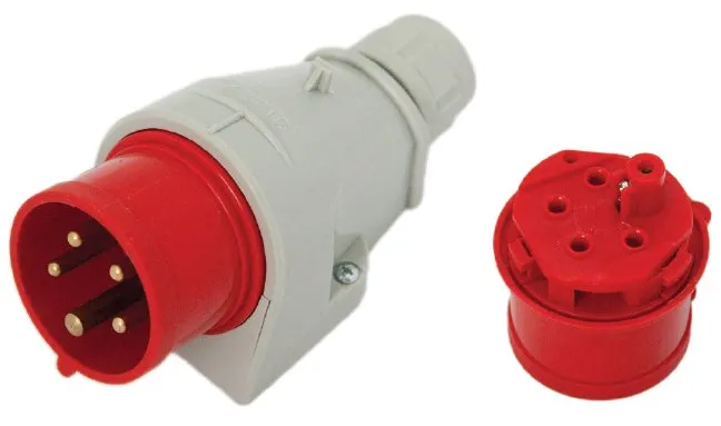 Wtyka Izolacyjna Stała 32A 400V 3P+Z IP44 TAREL